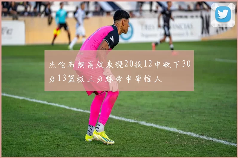 杰伦布朗高效表现20投12中砍下30分13篮板三分球命中率惊人
